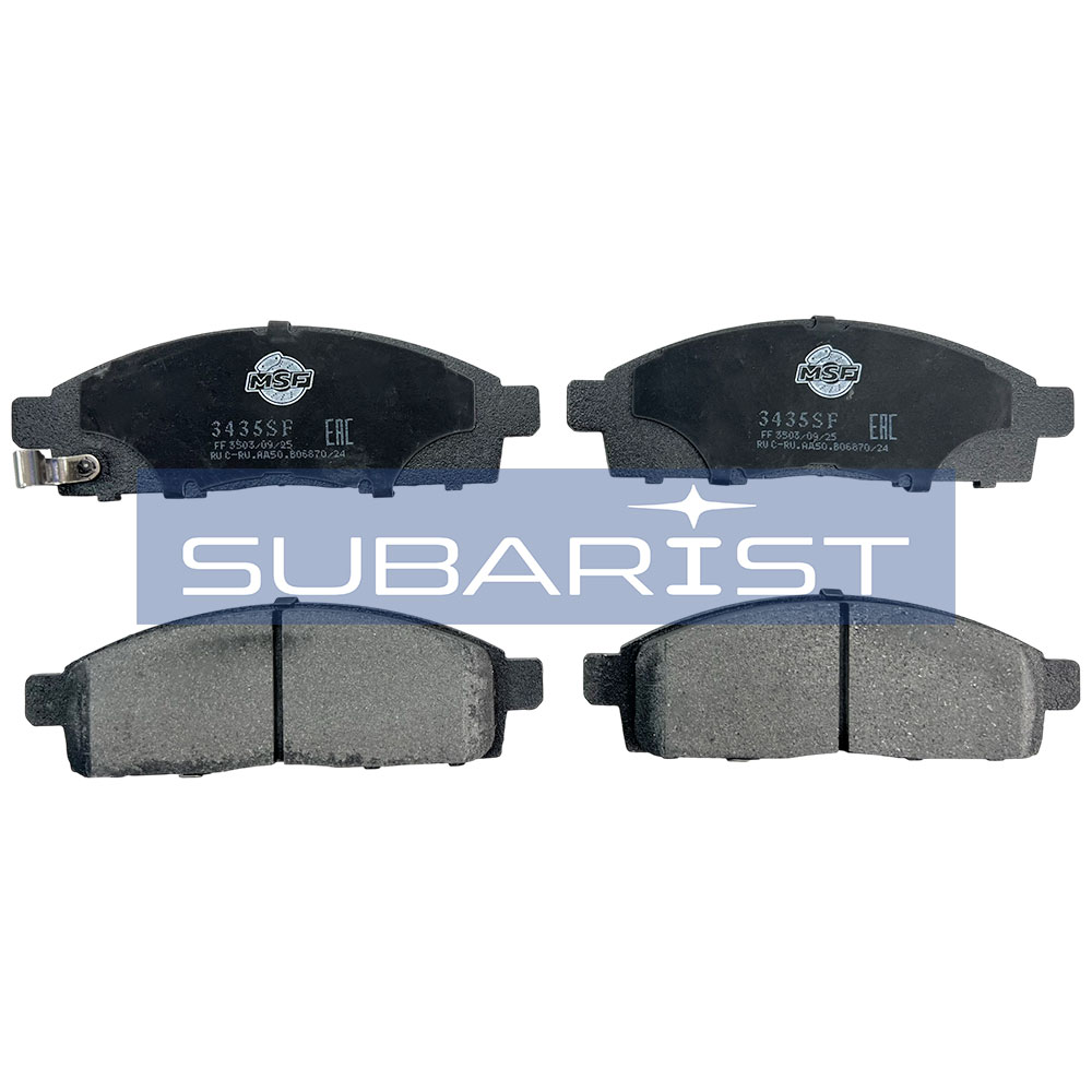 Колодки тормозные PN3809 MSF 3435SF (передние NV200 Vanette M20, VM20, Mitsubishi L200, Pajero Sport)