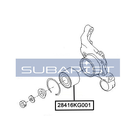 Подшипник 30x62x40 Д ABS [28416KG0001] Subaru 28416KG001 /AU0607-2 (ступицы задней Subaru R1 RJ2, R2 RC2, Stella RN2)
