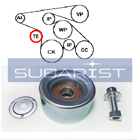Ролик [16603-75010] Toyota 16603-75010 (натяжной 1TRFE, 2TRFE Dyna, ToyoAce, HiAce, RegiusAce, HiLux Surf, Land Cruiser Prado)