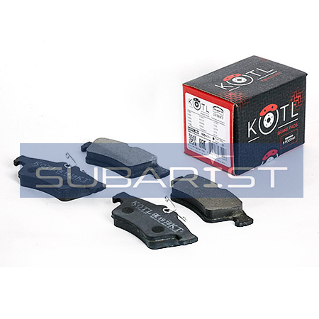 Колодки тормозные PN2702 KöTL 1938KT Без сигнализатора (задние Axela BK#, BL#, Biante CC#, Premacy CP#, Nissan Lafesta, Ford Focus, C-Max, ..) WVA 25212; 25213  к