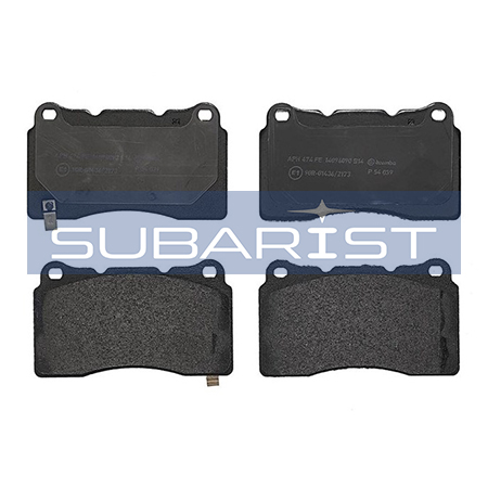 Колодки тормозные PN0150S Brembo P54039 (передние Subaru Impreza STi GDB, Legacy STi, Mitsubishi Lancer EVO CP9A, CT9A, CZ4A, ..)
